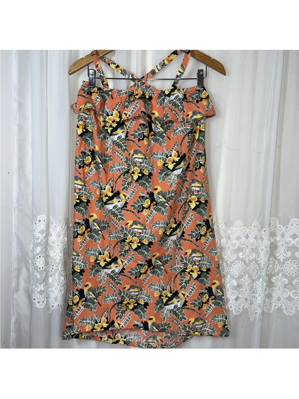 Patagonia Pataloha XL Bold Tropical Beach Summer Organic Soft Cotton Dress - Picture 2 of 8